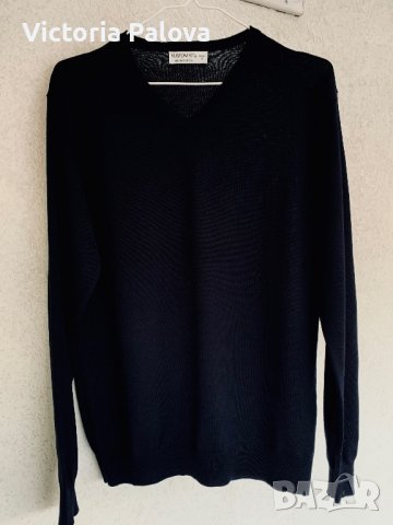 Тънък гладък пуловер/блуза KUSTOM KIT меринос 50%, снимка 11 - Пуловери - 39581426