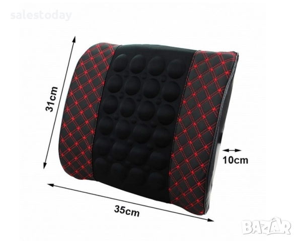 Възглавница за кола с масажна функция, Масажор за седалка, 12V, снимка 4 - Аксесоари и консумативи - 51655489