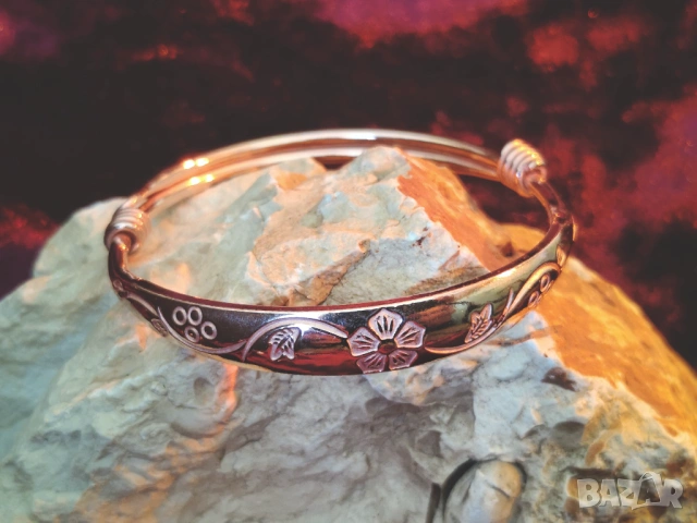 Медна терапевтична гривна 12, снимка 2 - Гривни - 53686297