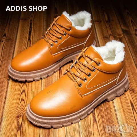 Мъжки зимни ежедневни обувки в стил Martin Boots ®, Британски стил, 2цвята - 023, снимка 4 - Ежедневни обувки - 39177255