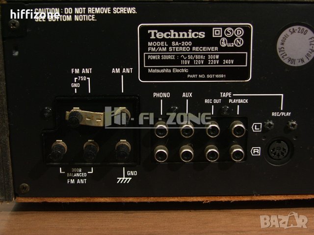 РЕСИВЪР  Technics sa-200 , снимка 7 - Ресийвъри, усилватели, смесителни пултове - 42622134
