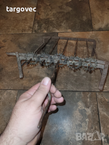 Старинен кован бейски шишлик, снимка 4 - Антикварни и старинни предмети - 44773564