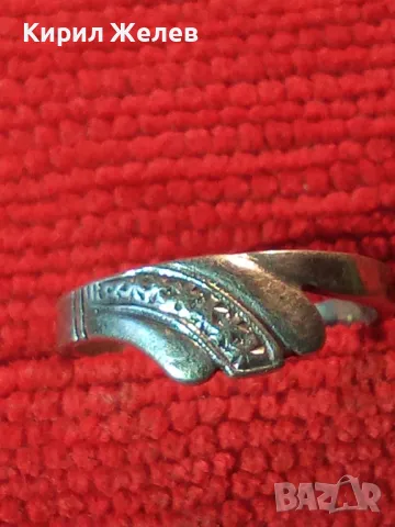 СТАР РЕТРО АРТ СТИЛ СРЕБЪРЕН ПРЪСТЕН СРЕБРО 925 ПРОБА ФИНА РЪЧНА ИЗРАБОТКА 34478, снимка 10 - Пръстени - 46445790