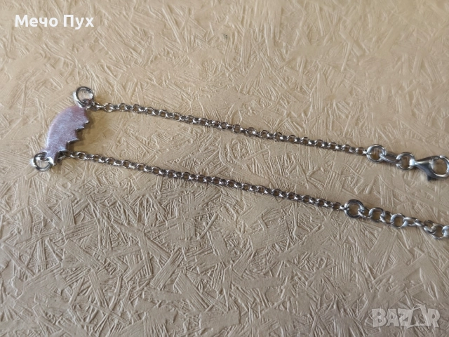 Сребърна гривна (336), снимка 3 - Гривни - 52456300