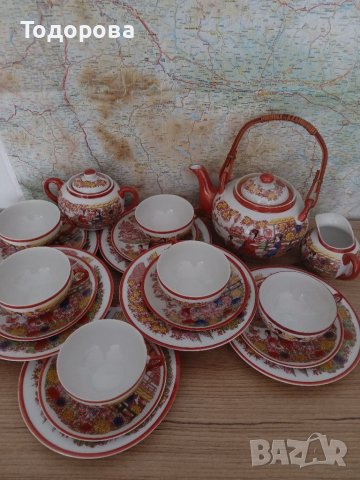 Японски порцеланов сервиз , снимка 14 - Сервизи - 41060855