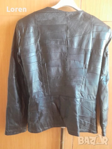 Дамско интересно яке естествена кожа есен/пролет, снимка 15 - Якета - 51492177