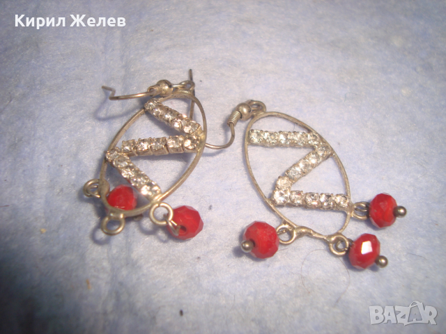 СРЕБРИСТИ ВИНТИДЖ РЕТЛО АРТ ОБЕЦИ с КРИСТАЛЧЕТА 26150, снимка 4 - Обеци - 36245926