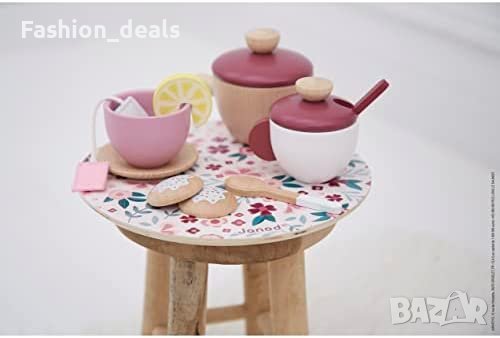 Нов Детски комплект за чай Дървени играчки за деца 2+ години игра, снимка 7 - Образователни игри - 40056660
