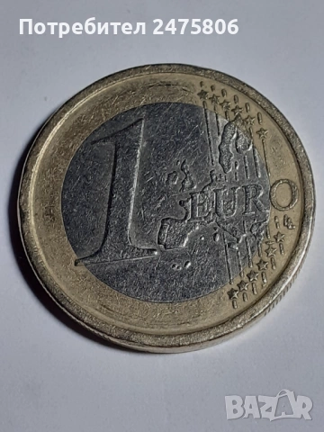 Монета от 1 евро - 2000 г.- Хуан Карлос.- Испания., снимка 6 - Нумизматика и бонистика - 53685534