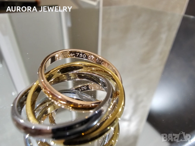CARTIER Trinity Classic Унисекс Пръстен, снимка 7 - Пръстени - 52843798