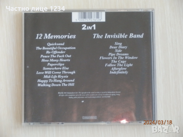 Travis - 12 Memories - 2003/ The Invisible Band - 2001 - 2 albums in 1CD, снимка 2 - CD дискове - 44823746
