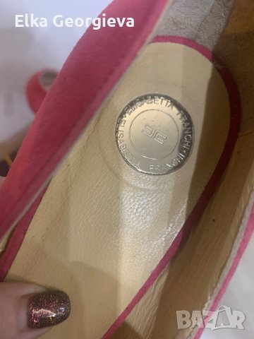 Маркови дамски обувки Elisabetta Franchi 38 номер, снимка 3 - Дамски елегантни обувки - 44342333