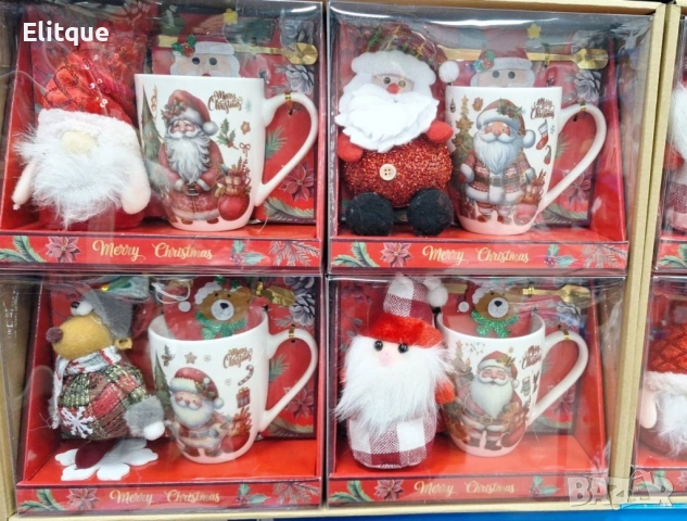 Коледен подаръчен комплект с чаша, лъжичка и мека играчка – моментална празнична атмосфера у дома, снимка 3 - Коледни подаръци - 52572143