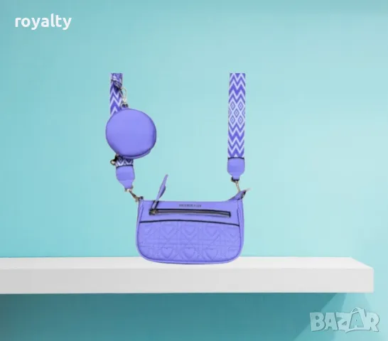 Капитонирана ежедневна дамска чанта с модерен мотив, снимка 3 - Чанти - 49002310