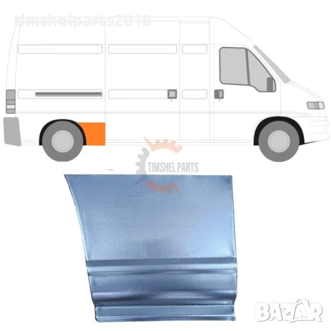 Панел калник Долна част пред колелото за Ducato- Boxer- CTROEN Jumper от 1994 до 2006 год - ДЯСНО