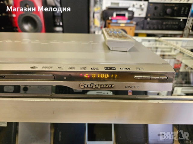 ДВД / DVD Nippon NP-6705 с usb и памет карта. Оригинално дистанционно. В отлично техническо и визуал, снимка 6 - Плейъри, домашно кино, прожектори - 49645561