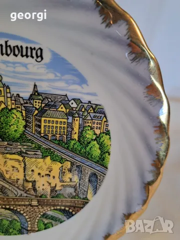 декоративна порцеланова чиния Luxembourg 24/2, снимка 2 - Декорация за дома - 49492190