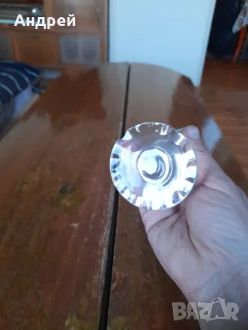 Стара стъклена ваза #15, снимка 6 - Вази - 49479616