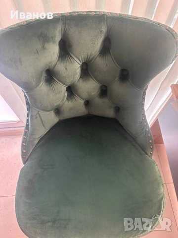 Бар стол H-117 тъмно зелен, снимка 4 - Столове - 53637116