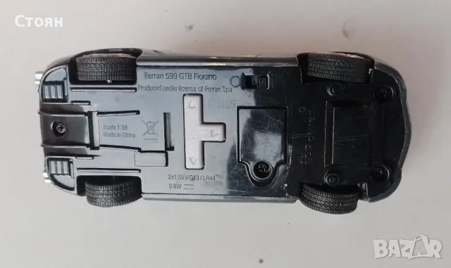 Ferrari 599 GTB Fiorano, мащаб 1/38, снимка 10 - Колекции - 48931954