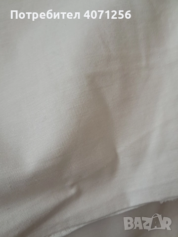 Бял памучен плат, снимка 2 - Платове и дамаски - 52669104