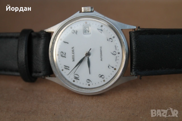 Швейцарски автоматичен мъжки часовник ''Mildia'' , снимка 6 - Мъжки - 53711083