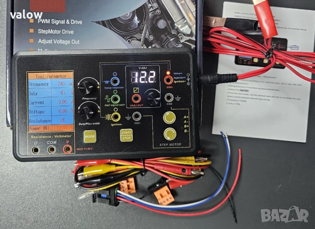 Автомобилен тестер инжектори дюзи ел клапани стъпков мотор и др., снимка 10 - Друга електроника - 53580918