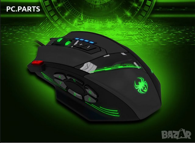 Геймърска RGB Мишка Zelotes с 12 бутона, снимка 1