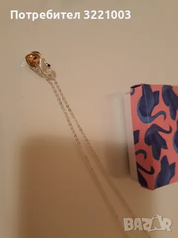 Ново дамско колие с лебед, снимка 4 - Колиета, медальони, синджири - 48228754