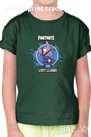 Детска тениска Фортнайт Fortnite Loot Lama Llama, снимка 12 - Детски тениски и потници - 48523323