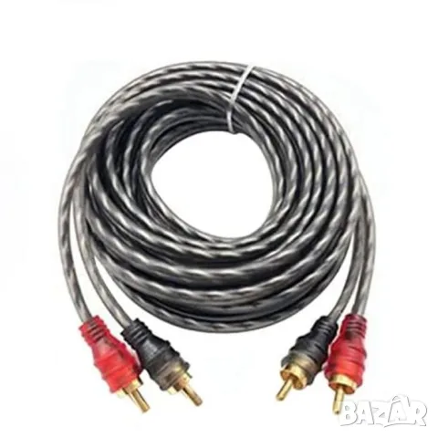 Двоен RCA кабел мъжки към мъжки за автомобилна и домашна аудио система, снимка 2 - Аксесоари и консумативи - 55865573