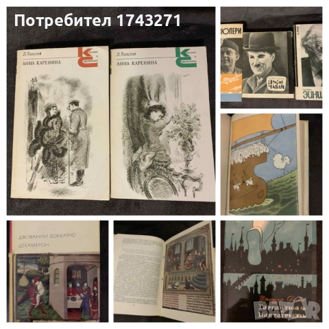 Книги на руски узик: Анна Каренина, Декамерон и др., снимка 1