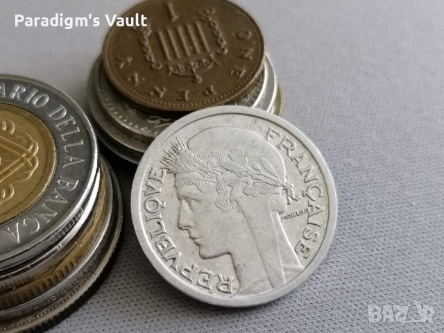 Mонета - Франция - 1 франк | 1949г.; серия B, снимка 2 - Нумизматика и бонистика - 41976703