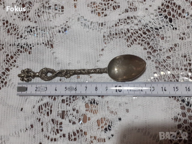 Стара антикварна малка колекционерска лъжичка Италия - N2, снимка 6 - Антикварни и старинни предмети - 53698220