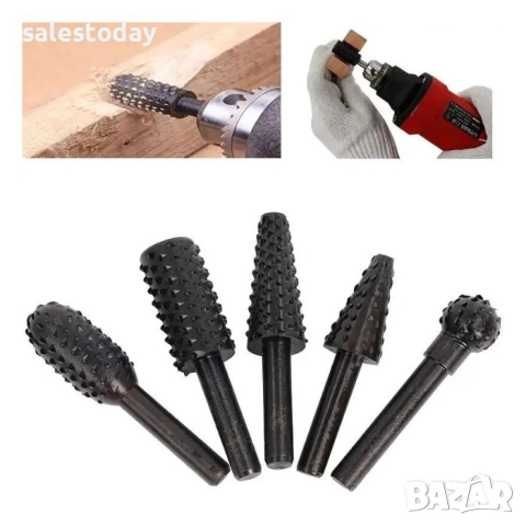 Комплект фрези за дърво ,5 бр, снимка 2 - Други инструменти - 41761858