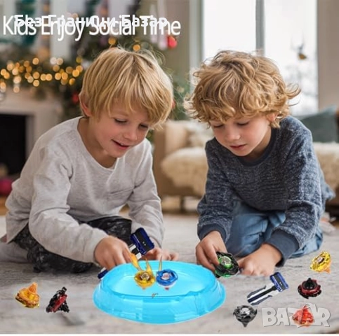 Нов Детски комплект бойни пумпала с арена и кутия за съхранение, играчки, снимка 4 - Образователни игри - 51770112