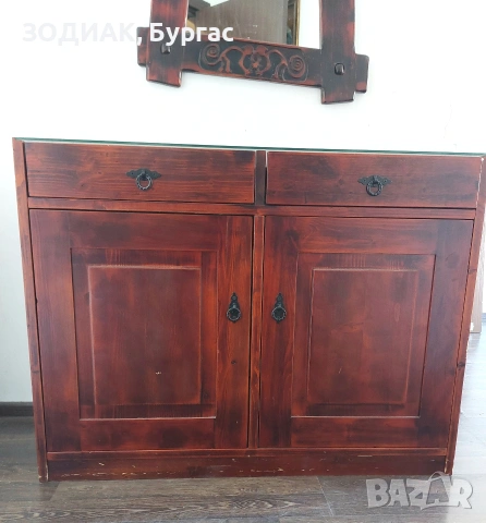 Островна Маса с 2 чекмеджета, снимка 2 - Стелажи и щандове - 31791154