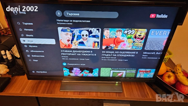 Телевизор Led Smart android Toshiba , снимка 4 - Телевизори - 53078619