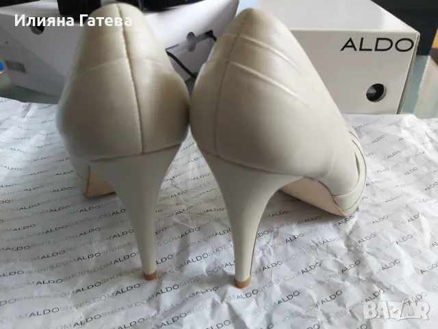 Aldo нови токчета 39 номер естествена кожа, снимка 2 - Дамски обувки на ток - 47588199