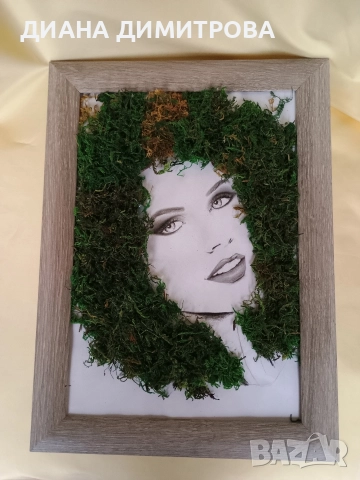 картина със скандинавски мъх! Подарък за жена!