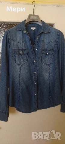 Дънкова риза, снимка 5 - Ризи - 53858513