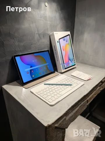 КАТО НОВ Samsung Galaxy Tab S6 Lite Cellular + Keyboard + S Pen + калъф