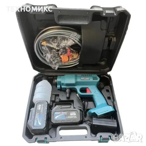 Мобилна Акумулаторна Водоструйка KraftRoyal с 2 Батерии 36V 8Ah , снимка 3 - Други инструменти - 48024457