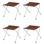 Комплект сгъваема къмпинг маса с 4 стола, Регулируема височина, Дизайн "куфар", снимка 8
