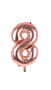 Фолиев балон цифра, розово злато 83 см, от 0 - 9 по избор, снимка 9