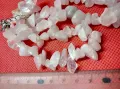 ВИНТИДЖ АРТ КОЛИЕ от НАТУРАЛНИ КАМЪЧЕТА МЛЕЧЕН КВАРЦ ПЛАНИНСКИ КРИСТАЛ 47346, снимка 7