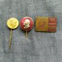 Три съветски бронзови значки - Ленин, снимка 1 - Колекции - 40617358
