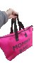 Голяма и удобна дамска чанта в модерен ярко розов цвят, снимка 1