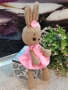 Плетена играчка Зайче-балерина, ръчно изработени,прекрасен подарък, снимка 2