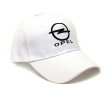 Автомобилна бяла шапка - Опел (Opel), снимка 1 - Шапки - 41060826
